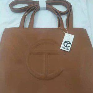 Telfar Medium Tan brown Shopping bag
